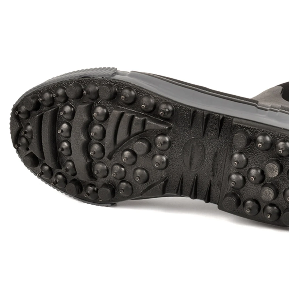 1 زوج 2025 يطير أحذية الصيد المنبع الأحذية المطاط وحيد مع الأظافر المهنية الصيد الخواضون تسلق المشي لمسافات طويلة أحذية مقاومة للانزلاق