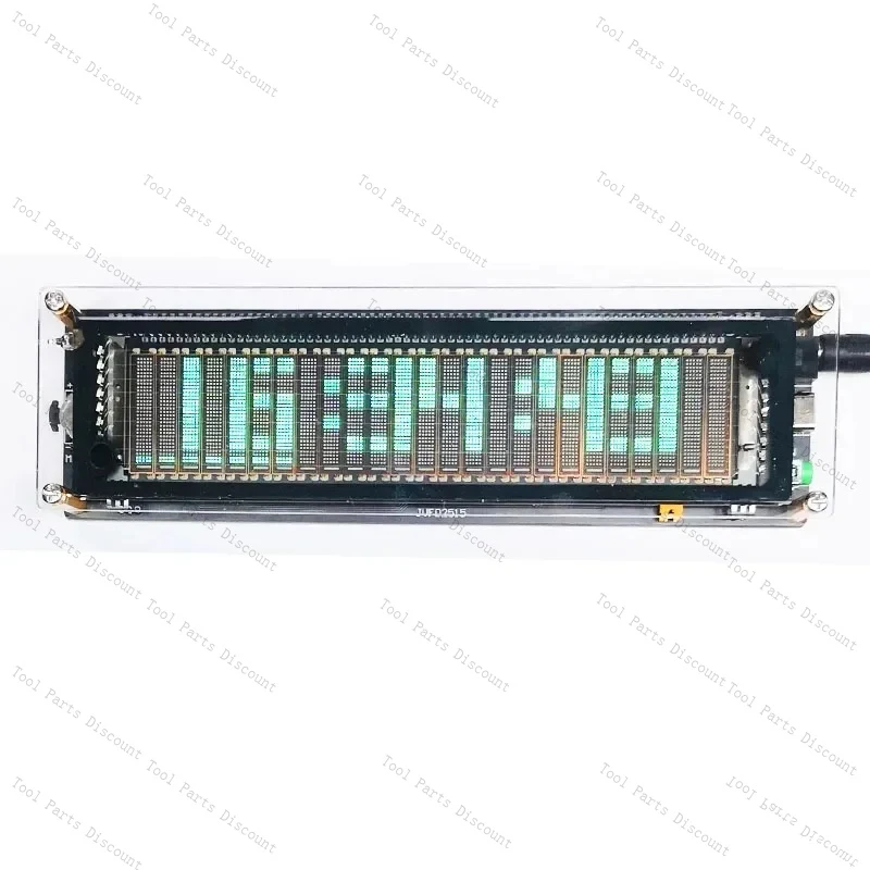 TYPE-C 5V 12V Car POWER Amplifier VFD Music Display Clock Voice Control Level Indicator Rhythm Analyzer VU Meter