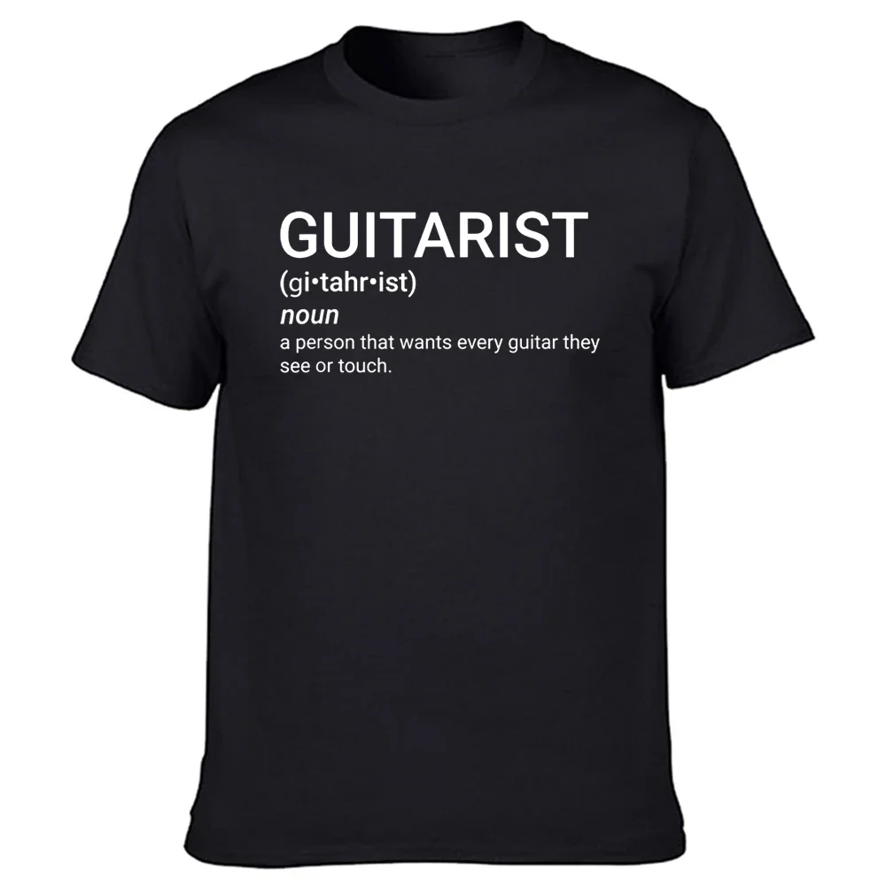 Funny Guitar Player Guitarist Definition T Shirts Graphic Cotton Streetwear Short Sleeve O-neck Harajuku  T-shirt Mens