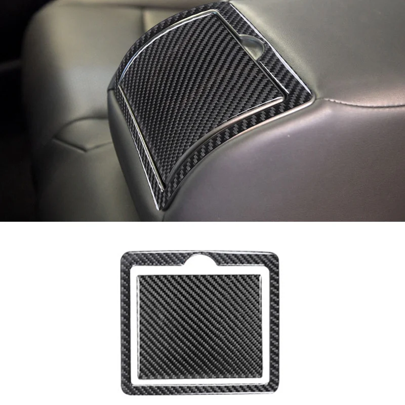 

Carbon Fiber Car Rear Center Cup Holder Panel Sticker Decal Interior Trim Cover for Infiniti G37 2010 2011 2012 2013 Accessories