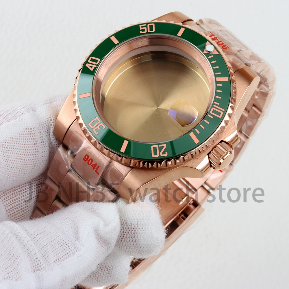 40mm ローズゴールド PVD 時計ケースとオイスター - Jared Jewelry Watches のレビューと価格