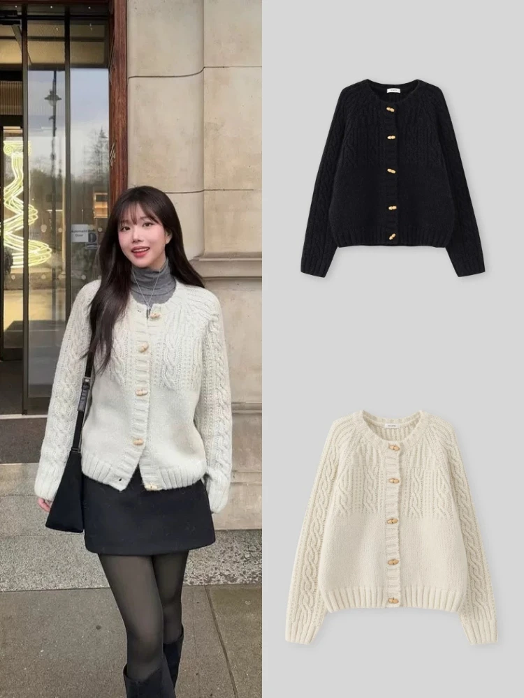 

Мягкий вязаный свитер, пальто, винтажный длинный свек на пуговицах, женский удобный теплый шерстяной кардиган для поездок на работу