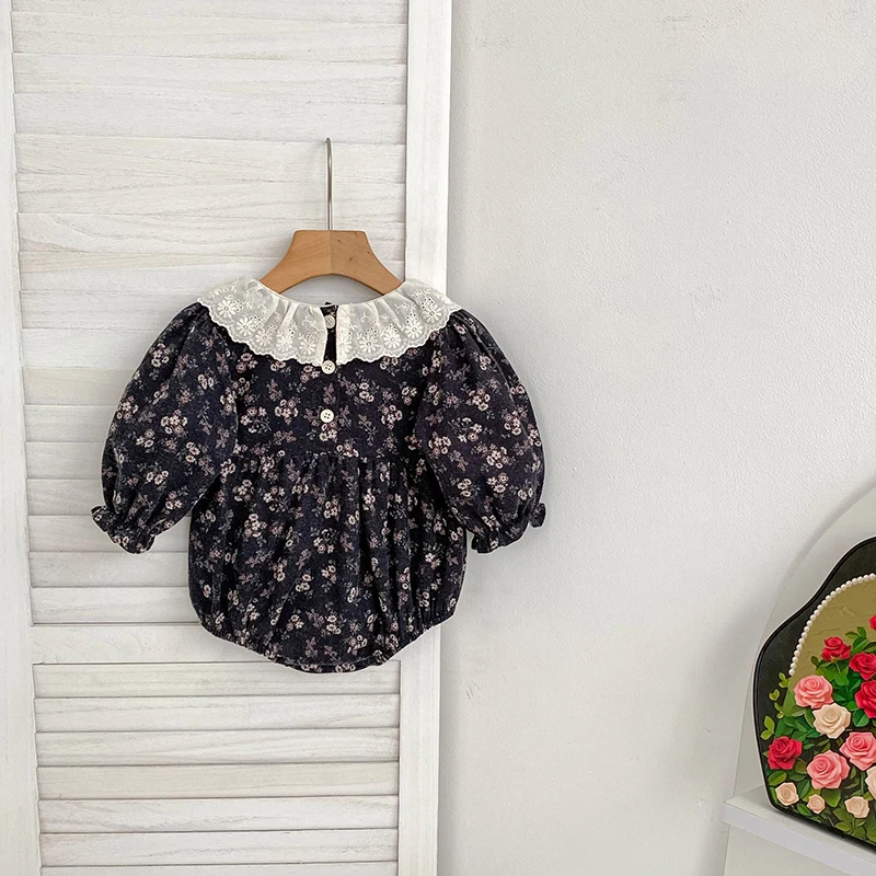 2026 Neuer Frühlings-Baby-Strampler für Mädchen 0-24M Langarm Baumwolle Bedruckt Koreanischer Stil Kletter-Strampler Süße Babykleidung – Detail 11