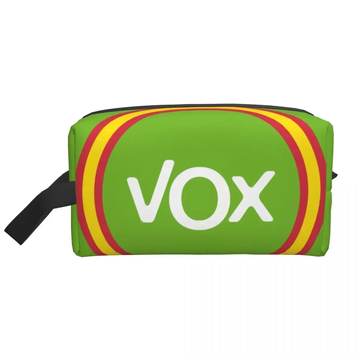 Travel Spanish Political Party Toiletry Bag Fashion Spain Vox Logo Makeup Cosmetic Organizer Women Beauty Storage Dopp Kit Box