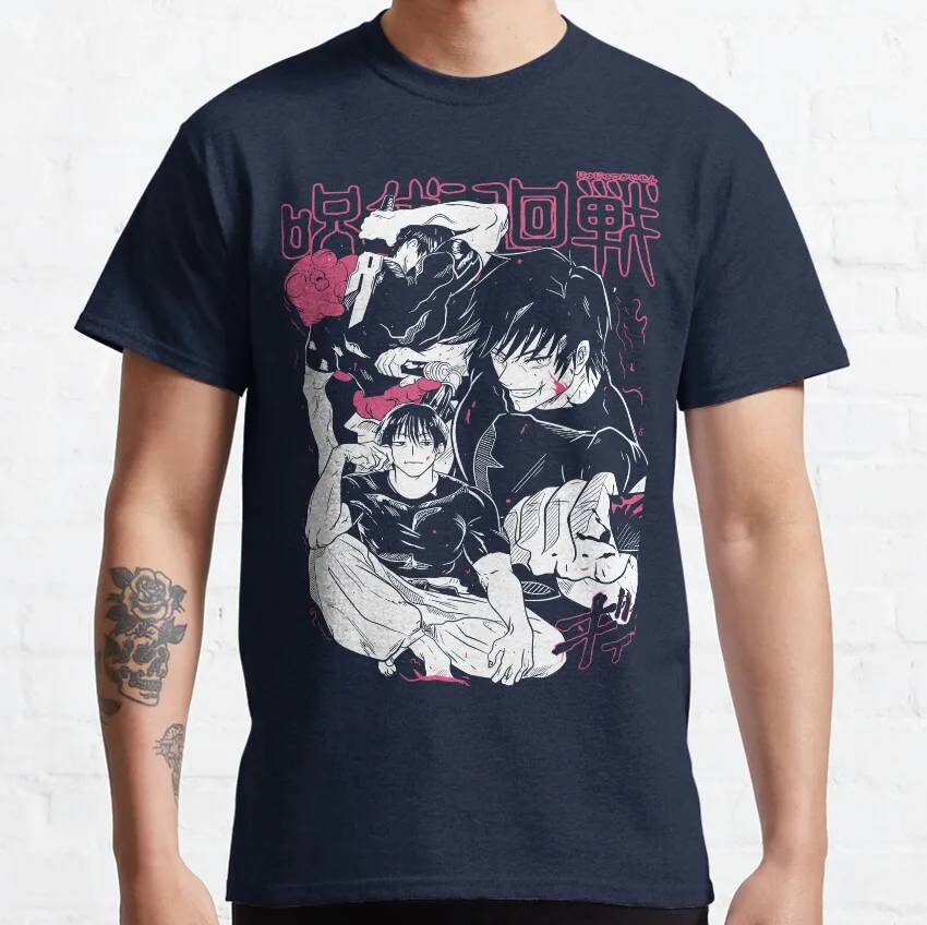 Toji Fusiguro anime T-Shirt for men women Dark Sorcerer Killer Jujutsu kaisen manga printed clothing japanese 100% cotton