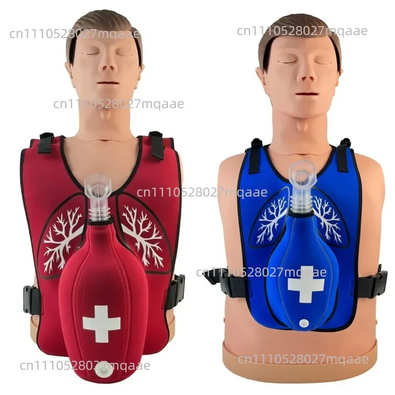 1Pcs First Aid Training Heimlich Vest Anti Choking Obstruction Heimlik Practice Training Model +Tracheal Blockage Wearable Vest