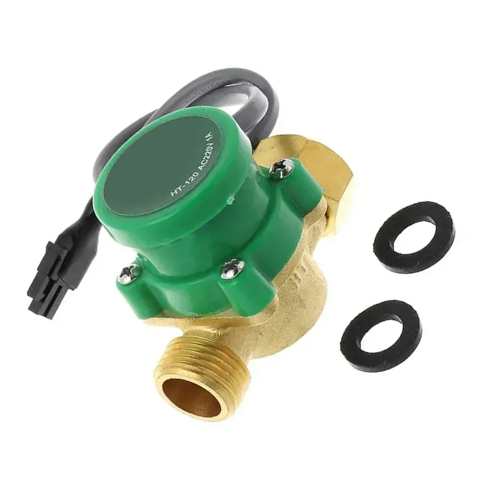 

HT-120 G1/2 "-1/2" Hot And Cold Water Circulation Pump Booster Flow Switch 1.5A HT-120 Water Pump Flow Switch 4 Points