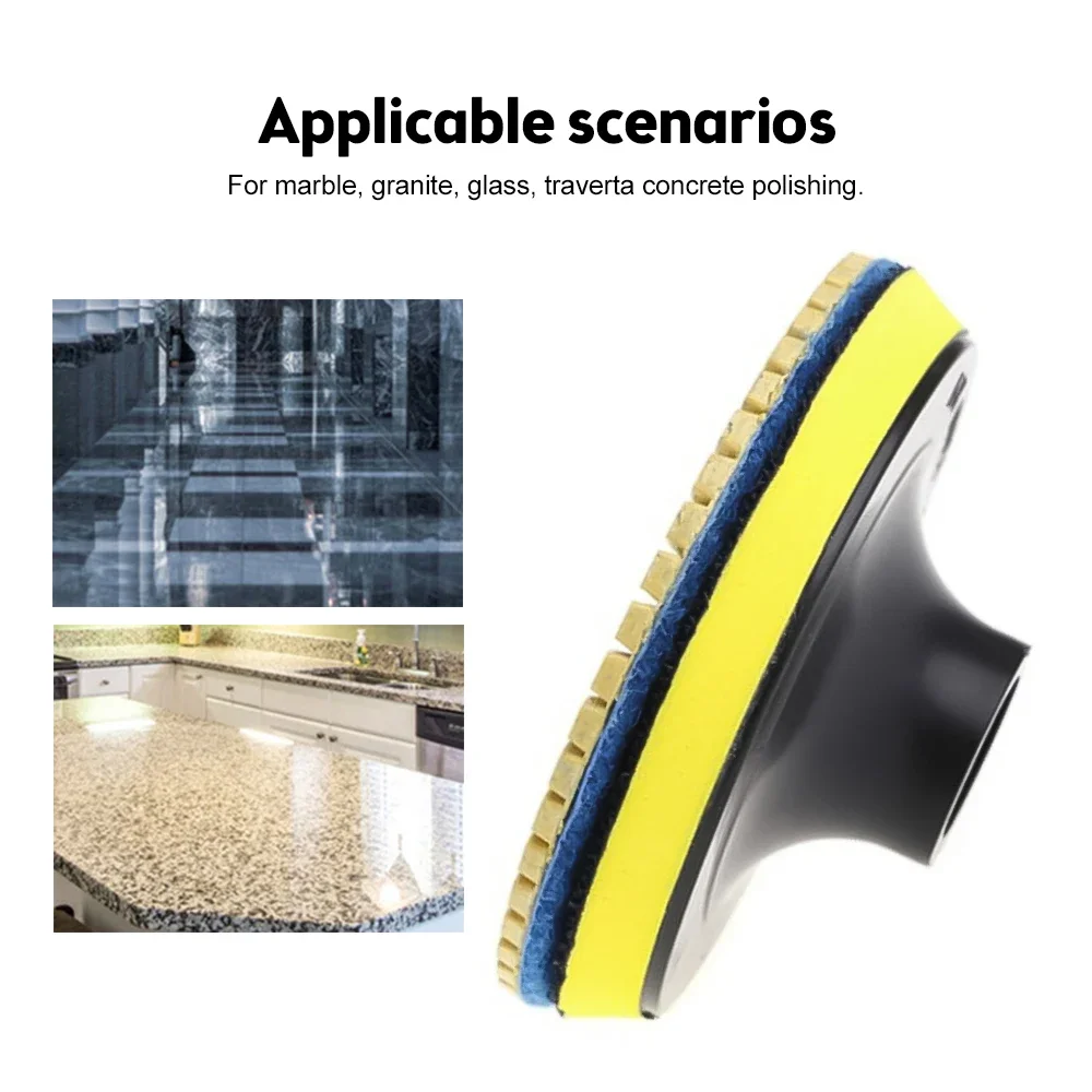 8 шт., 4 дюйма, 100 мм, комплект алмазных полировальных подушечек, влажный/сухой для гранита, камня, бетона, мрамора, полировки, набор шлифовальных дисков