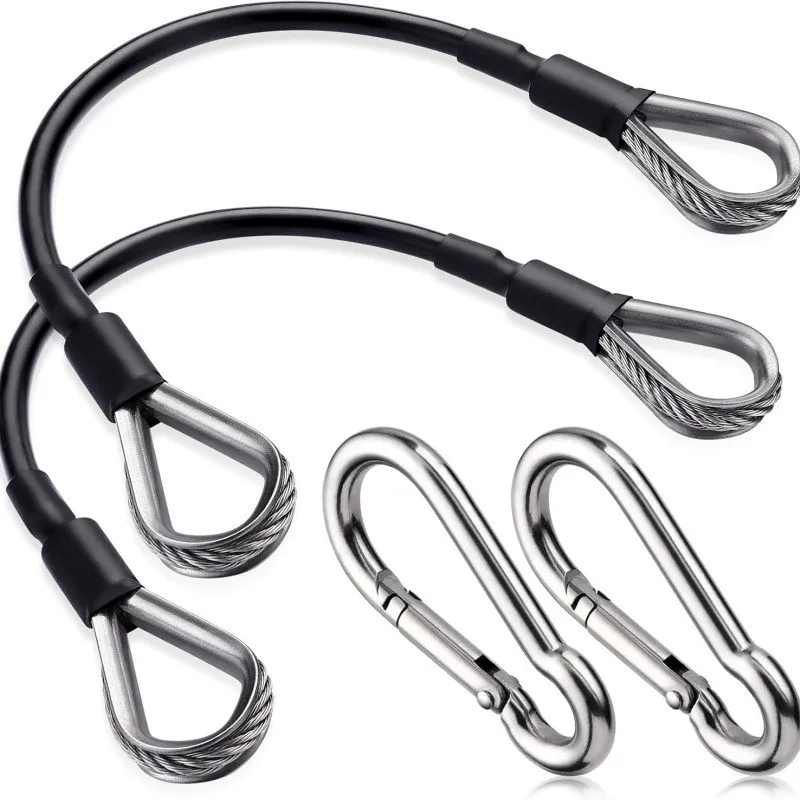 1/2 Piezas de Cable de Extensión para Gimnasio de 25 cm, Compatible con Accesorios de Gimnasio en Casa Bowflex para Máquinas de Dominadas, Tríceps y Extensión de Piernas