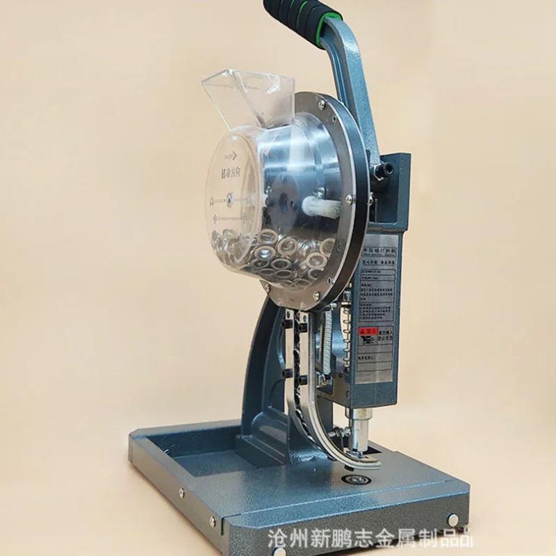 半自動ボタンホールマシンマンガン鋼リングレスボタンボタンマシンインクジェット布バナー