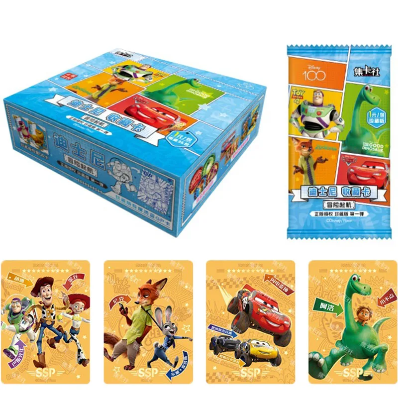 

Disney Card Adventure Sail Series Anime Movie The Good Dinosaur And Zootopia Peripheral Cards Collection Children Hobby Toy Gift