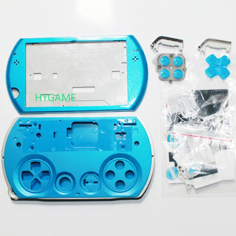 Replacement Housing Shell Case for PSP GO Game Console with Buttons Kit Metal Hard Front Back Shell Full Set PSP GO