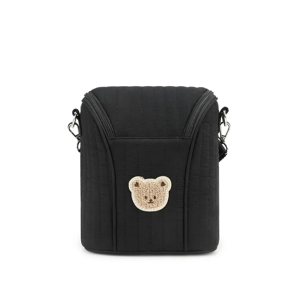 

Новая сумка-холодильник с медведем и ручкой, изолированная сумка для детской бутылочки из чистого хлопка, портативная сумка-холодильник для грудного молока для детского сада на открытом воздухе