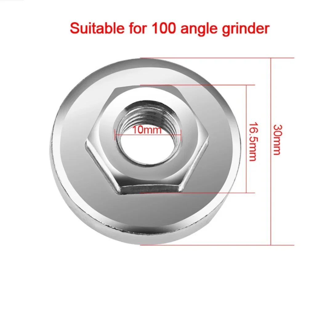 

1pc Angle Grinder Nuts M10 Hex Nut Stainless Steel For For 100 Type Angle Grinder Quick Change Locking Release Flange Nuts