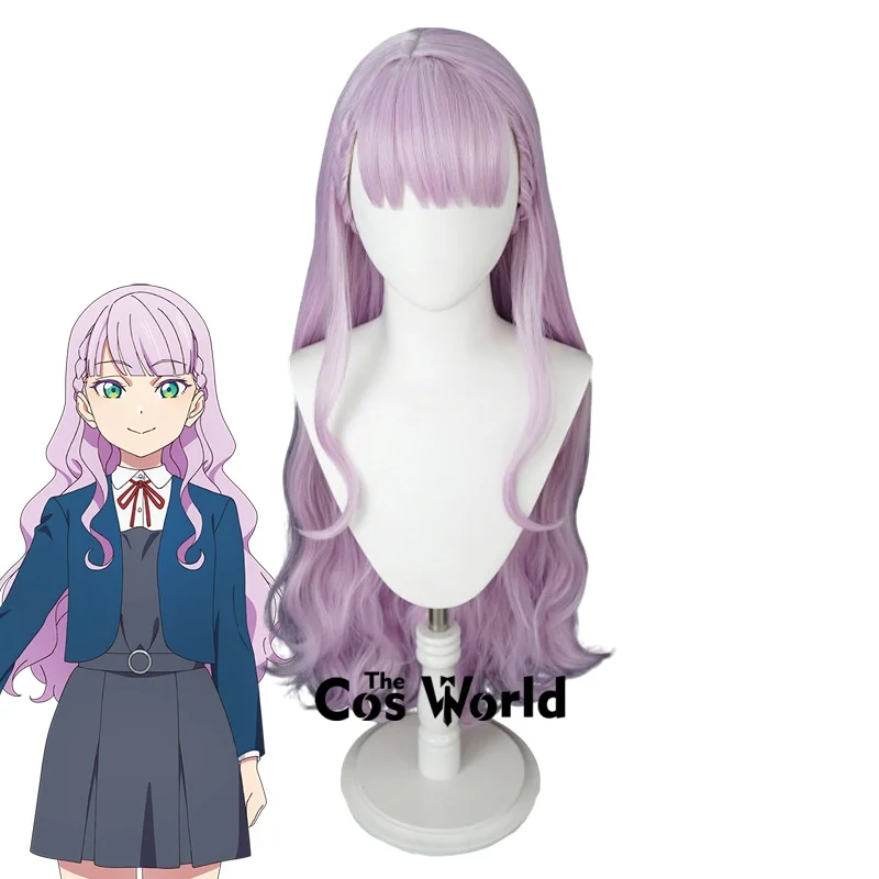 Peruka Cosplay Love Live Superstar Liella Wien Margarete, długa 80 cm / 31 cali, syntetyczne włosy na Halloween + czepek pod perukę