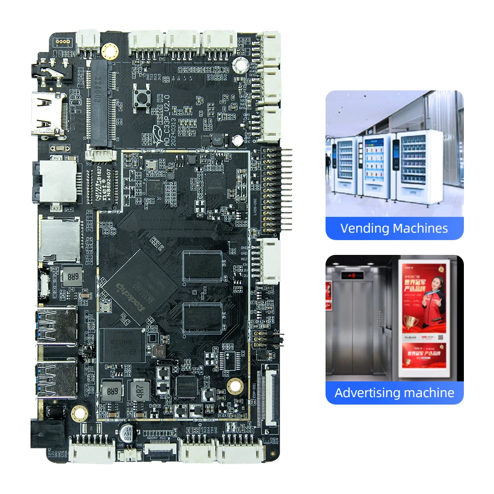 

Плата Android 11, OS rockchip rk3568, 4K HD, онлайн-цифровые материнские платы интеллектуального интеллектуального торгового автомата
