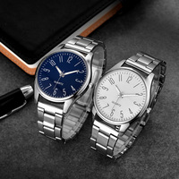 UTHAI CQ252 Minimalist Men's Watch Luxury Casual Quartz Watch Stainless Steel Men's Sports Clock