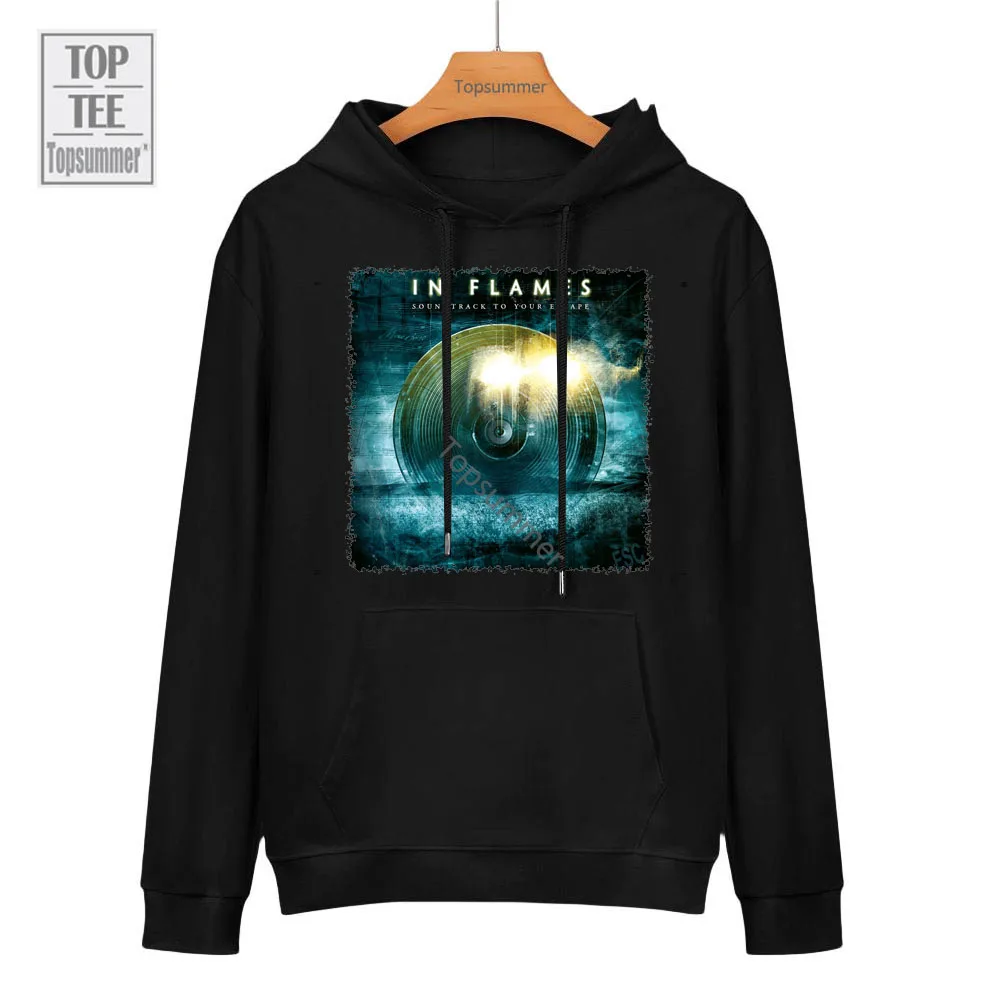 

Soundtrack to Your Escape Album Sweatshirt In Flames Tour Hoodies Men'S Gothic Rock Sweatshirts 100 Cotton Clothes