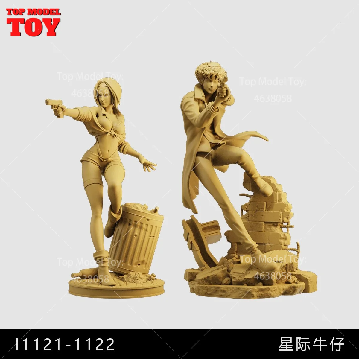 In Stock Unpainted Miniatures 1/64 1/43 1/35 Science Fiction Anime 3D Print Male Scene Figure Dolls Model For Cars Vehicles Toys