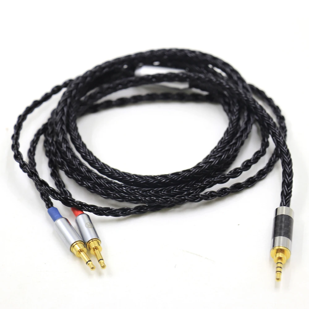 

Bright-Black 2x2.5mm16 core Headphone Replace Upgrade Cable forSonus Faber PRYMA Sivga Oriole SV021 1MORE H1707 Monolith M1060C