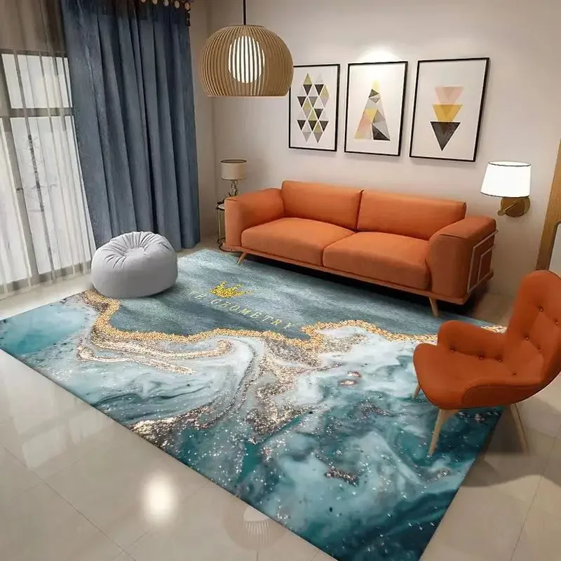 

Скандинавский декоративный ковер для дивана и спальни, домашний моющийся нескользящий коврик, коврики и ковровые покрытия для дома, гостиной, большой декоративный ковер