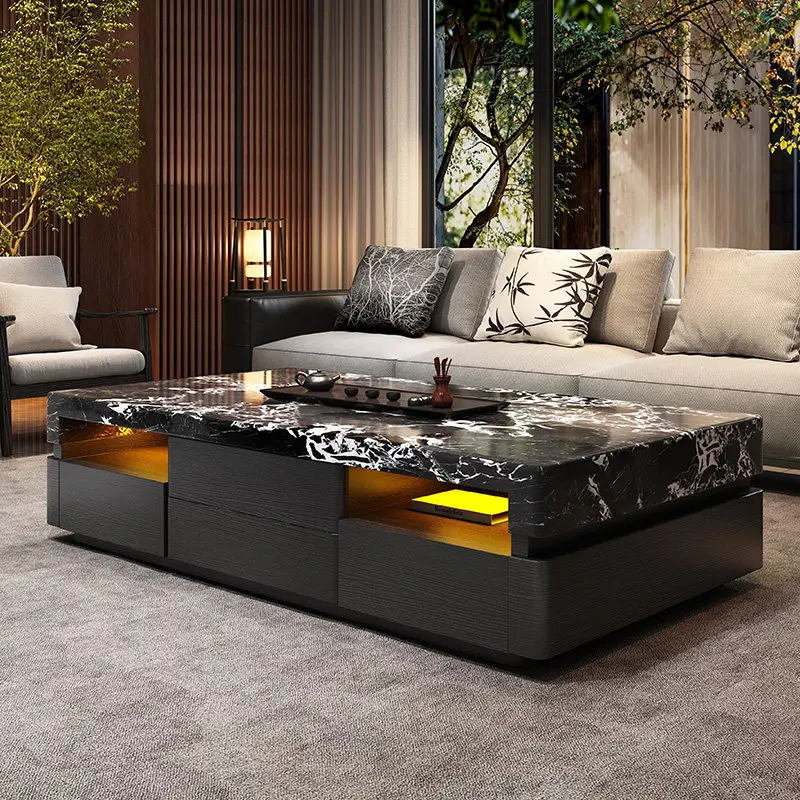 Writing Luxury Coffee Table Modern Living Room Storage Kitchen Drawers Side Table Designer Mesa Auxiliar Chinese Style Furniture