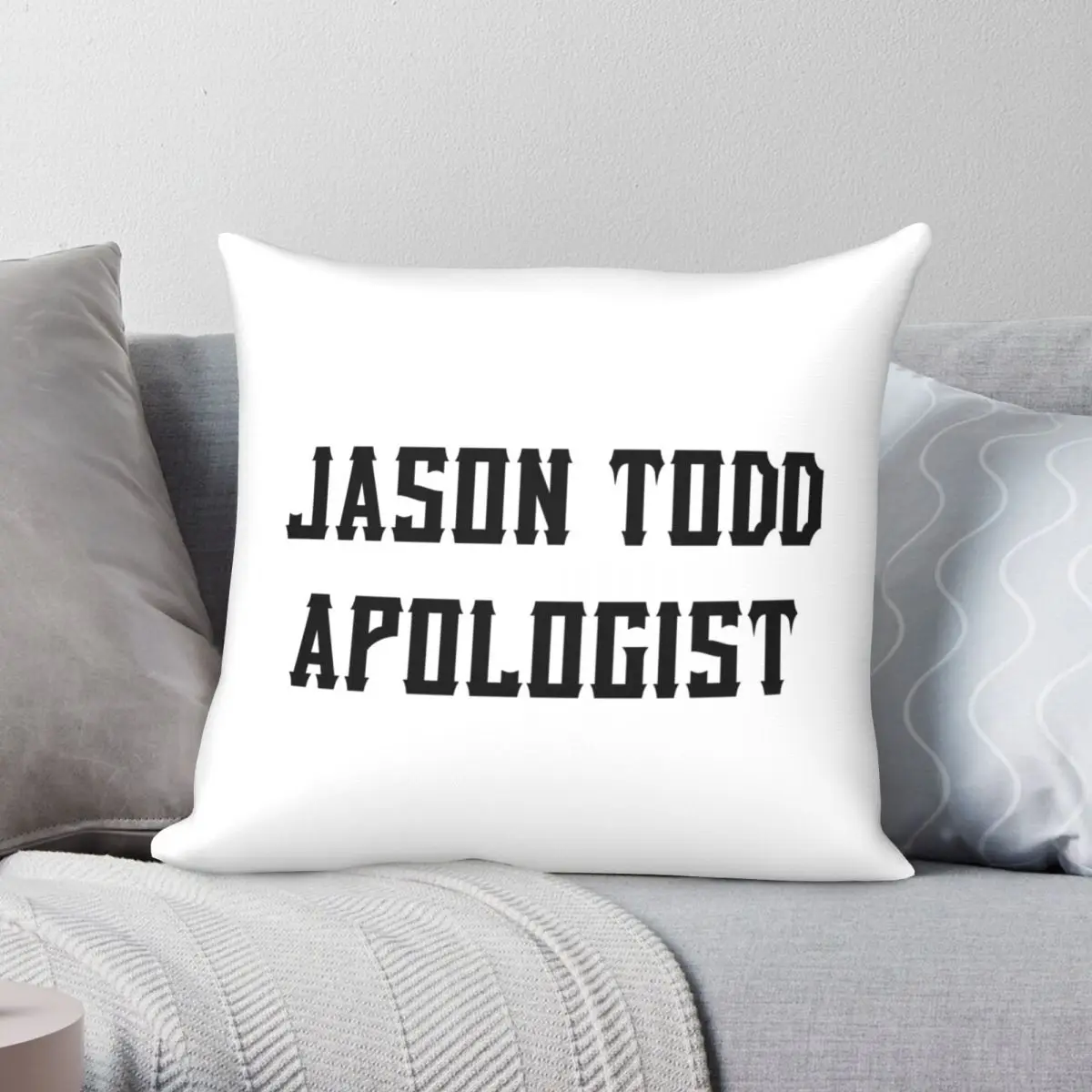 Jason Todd Apologist Design Square Pillowcase Polyester Linen Velvet Printed Zip Decor Pillow Case Bed Cushion Case