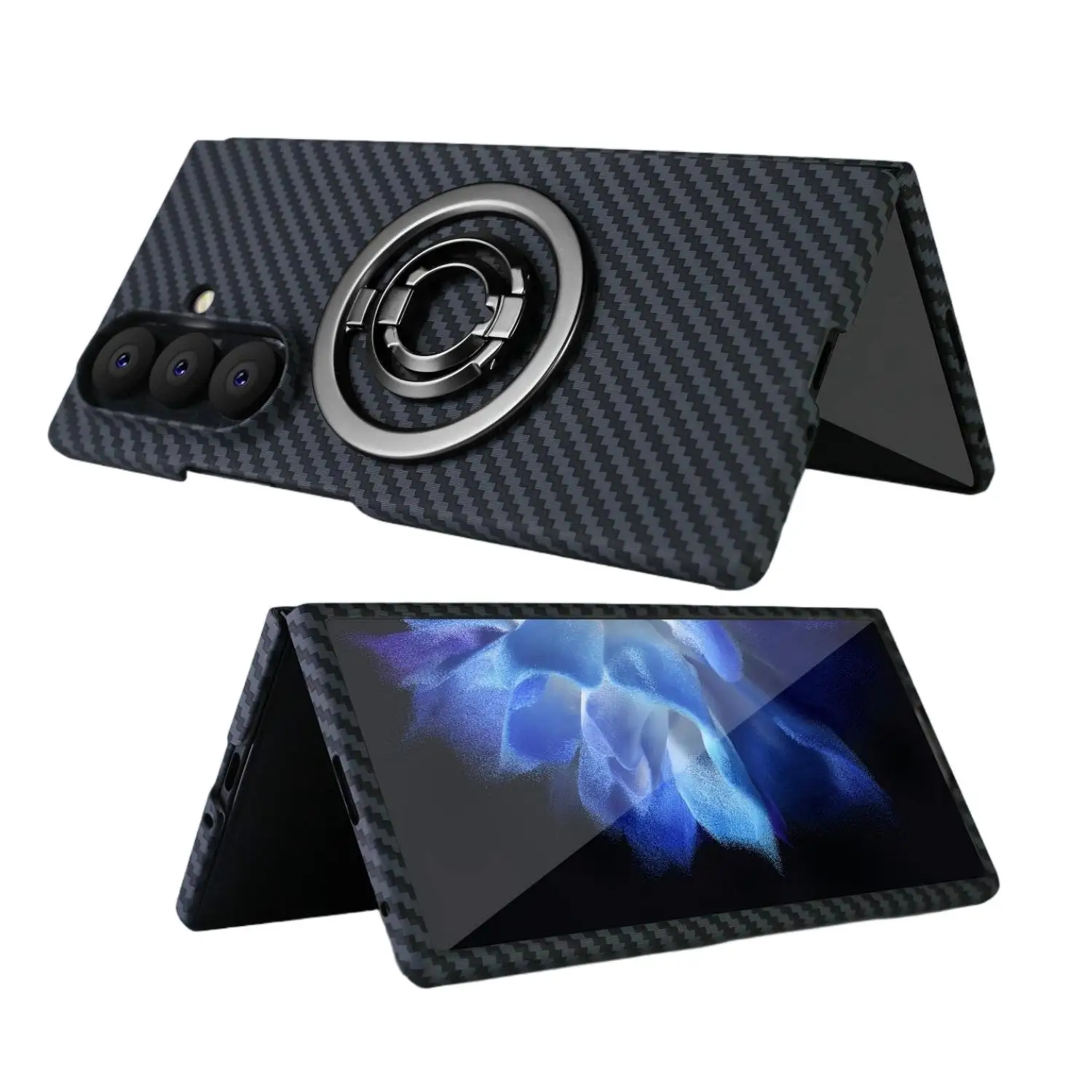 Suitable for Samsung fold8ultra/W26/Fold8/Fold7/Fold6/Fold5/Fold4/Fold3 with built-in magnetic suction and stand, delicate feel
