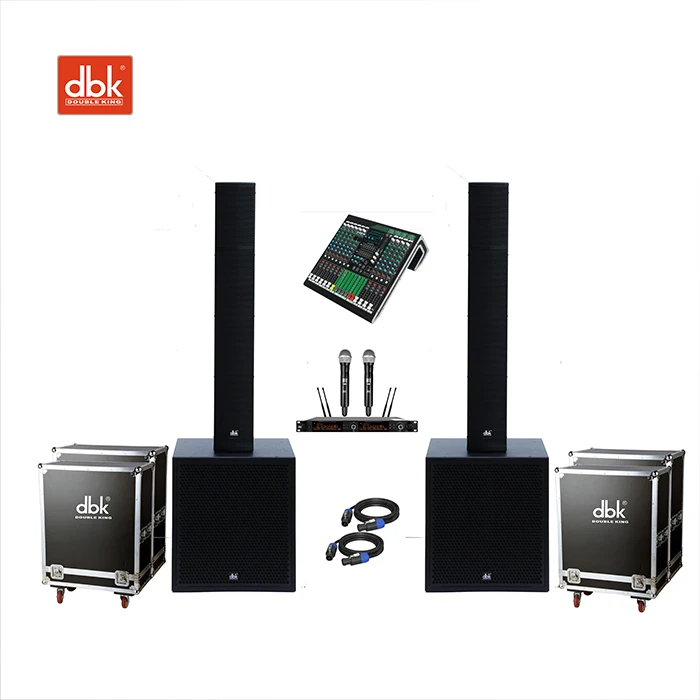 Custom Indoor/Outdoor Powered Subwoofer LA System Two-Way Speaker Line Array Column 18inch 900W Active Subwoofer Sound Equipment