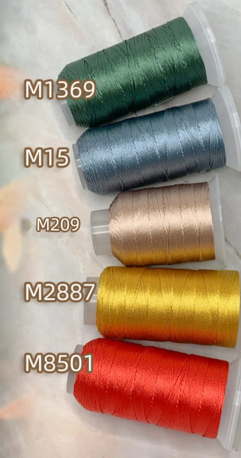 Morandi color series 9-strand 0.5mm hand woven rope strand bead