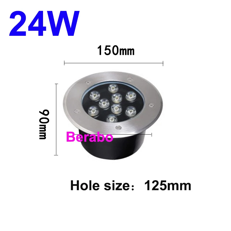 3W 5W 10W 18W Vergraben Garten Weg Spot Einbau Unterirdischen Licht AC220V110VDC12V IP68 Wasserdichte Led garten Unterirdischen Lampen – Detail 16