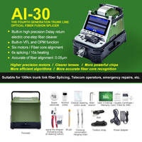 Signal Fire AI-20 AI-30 Optical Fiber Fusion Splicer With Electric Cleaver Splicing Machine 6 Motors Automatic Core Alignment