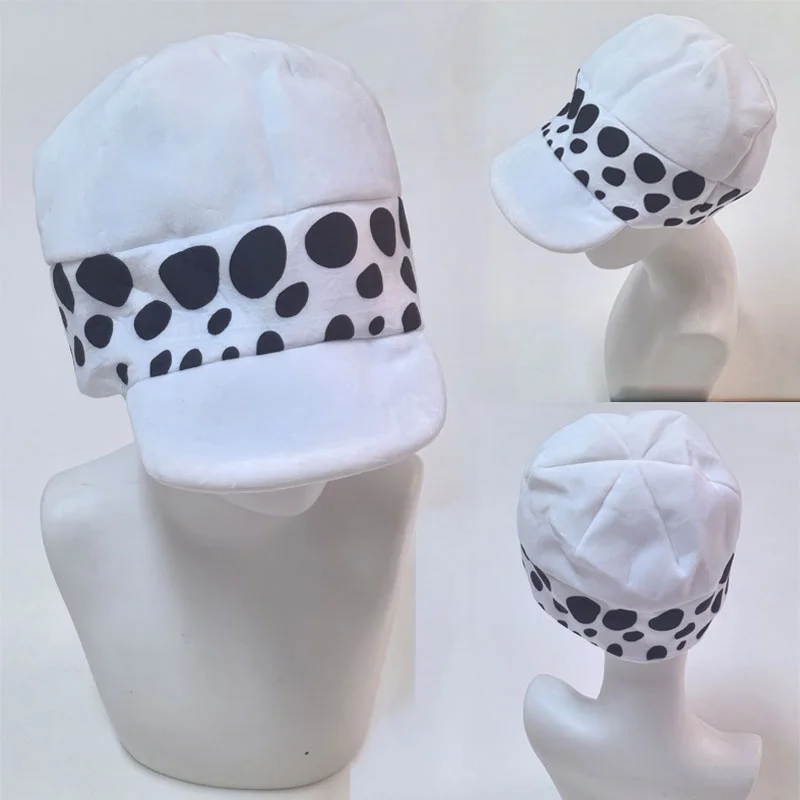 Trafalgar Law Cosplay Hat Anime Spotted Cap Unisex Costume Accessory Halloween Party Comic Con Role Play