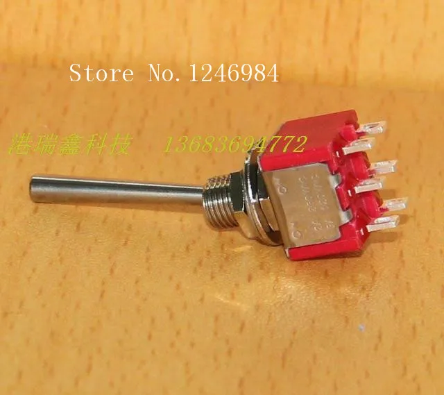 [SA]T8011 Dual six foot two tranches M6.35 round skillet small toggle switch Q11 Q11 Taiwan Deli Wei--50pcs/lot