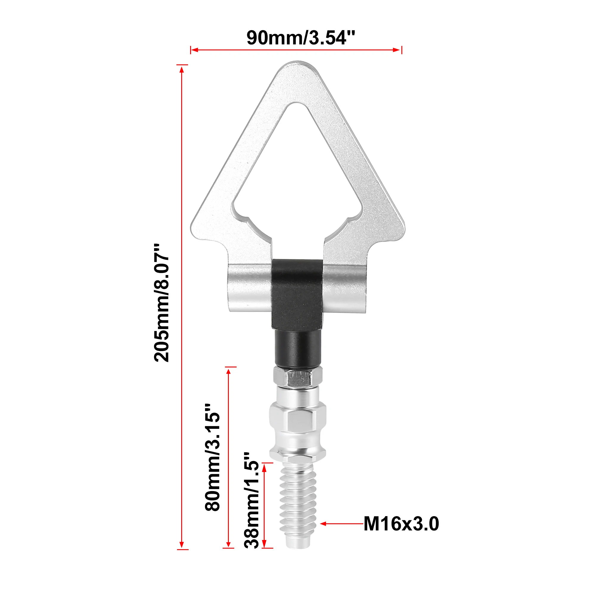 X Autohaux Racing Screw On Tow Hook Towing Bars Triangle Ring for BMW 3 5 7 Series Z3 Z4 330xi  328Ci 740i for Mini Cooper