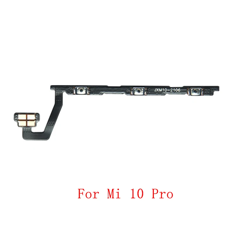 Botão de volume de energia cabo flexível para xiaomi mi 10 10 pro 10 lite 10t 10t pro lite botão lateral cabo flexível peças de reparo