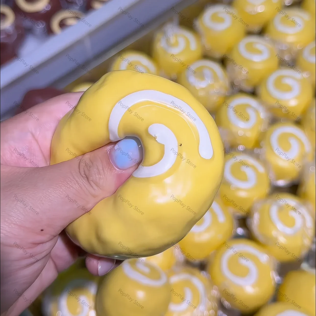 Knusprige Schweizer-Rollen-Quetschfigur, handgemachter Ball, Liebes-Schweinchen, langsam zurückfederndes Fidget-Spielzeug, sensorisches Spielzeug zur Angst- und Stresslinderung, ASMR. – Detail 5