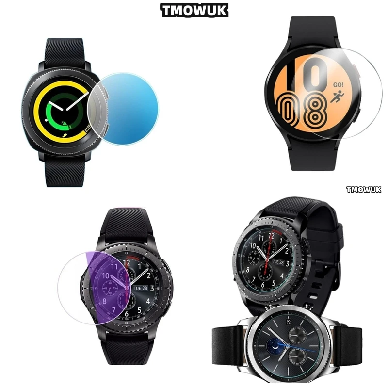 

For Samsung Gear Sport Gear 2 3 4 zero Easy-Install Tempered Glass Screen protector 9H Hardness Anti-Scratch No Residue