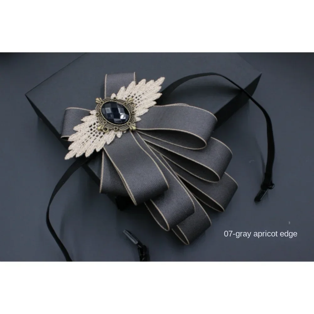 Dasi Kupu-kupu Pesta Pernikahan Pria Baru Berlian Imitasi Setelan Formal Pengantin Pria Dasi Pengiring Pengantin Compere Dekorasi Leher