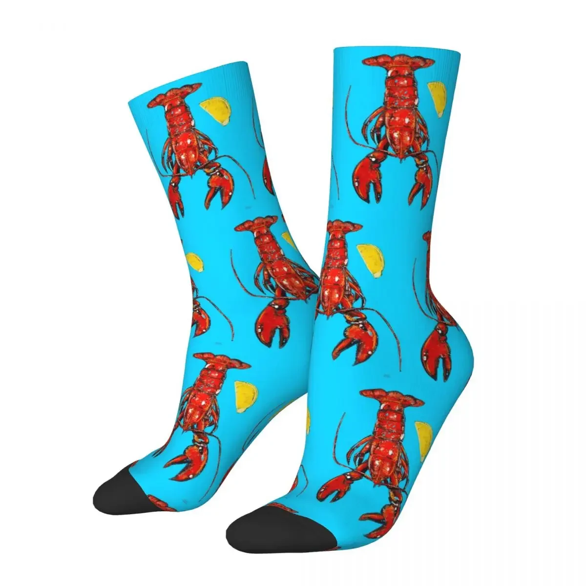 Lobster Socks Harajuku Sweat Absorbing Stockings All Season Long Socks Accessories for Man's Woman's Gifts