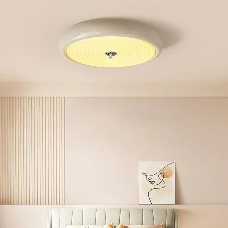 Method Cream Style Ceiling Light Modern Simple Children's Room Ceiling Full Spectrum Light Indoor Lighting Lampu Siling FYCL