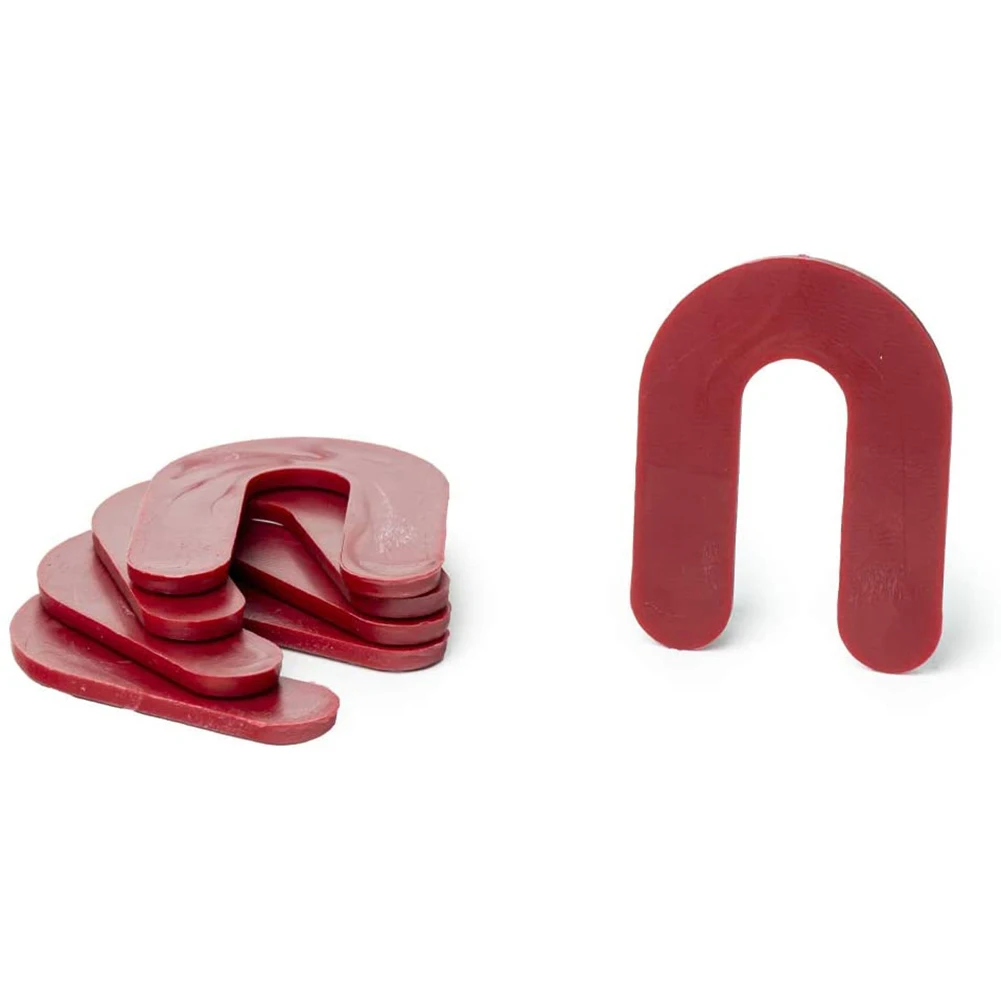 U-Shaped PP Horseshoe Shims for Positioning and Leveling Tasks in Ceramic Porcelain Marble and Large Format Jobs