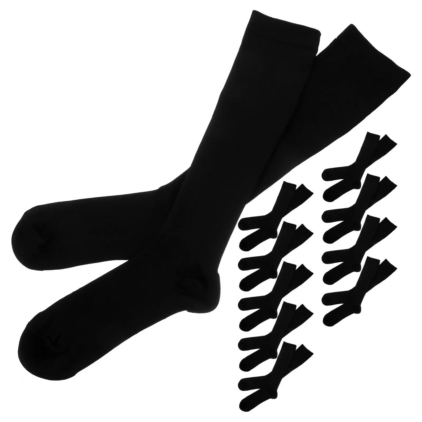 Compression Socks for Men & Women – Breathable Nylon Sweat-Wicking Calf Socks for Running, Hiking, Workout