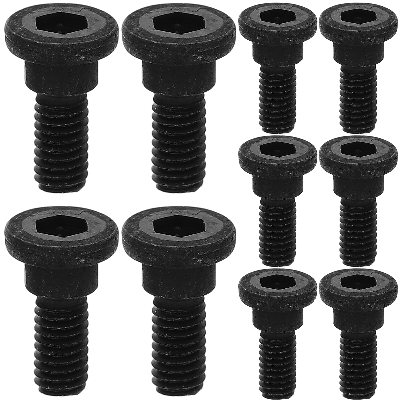 

10Pcs M2.5 Hex Socket Cap Head Bolts Black Carbon Steel Full Thread Socket Head Cap Screws for Machine Equipment Repair Shoulder