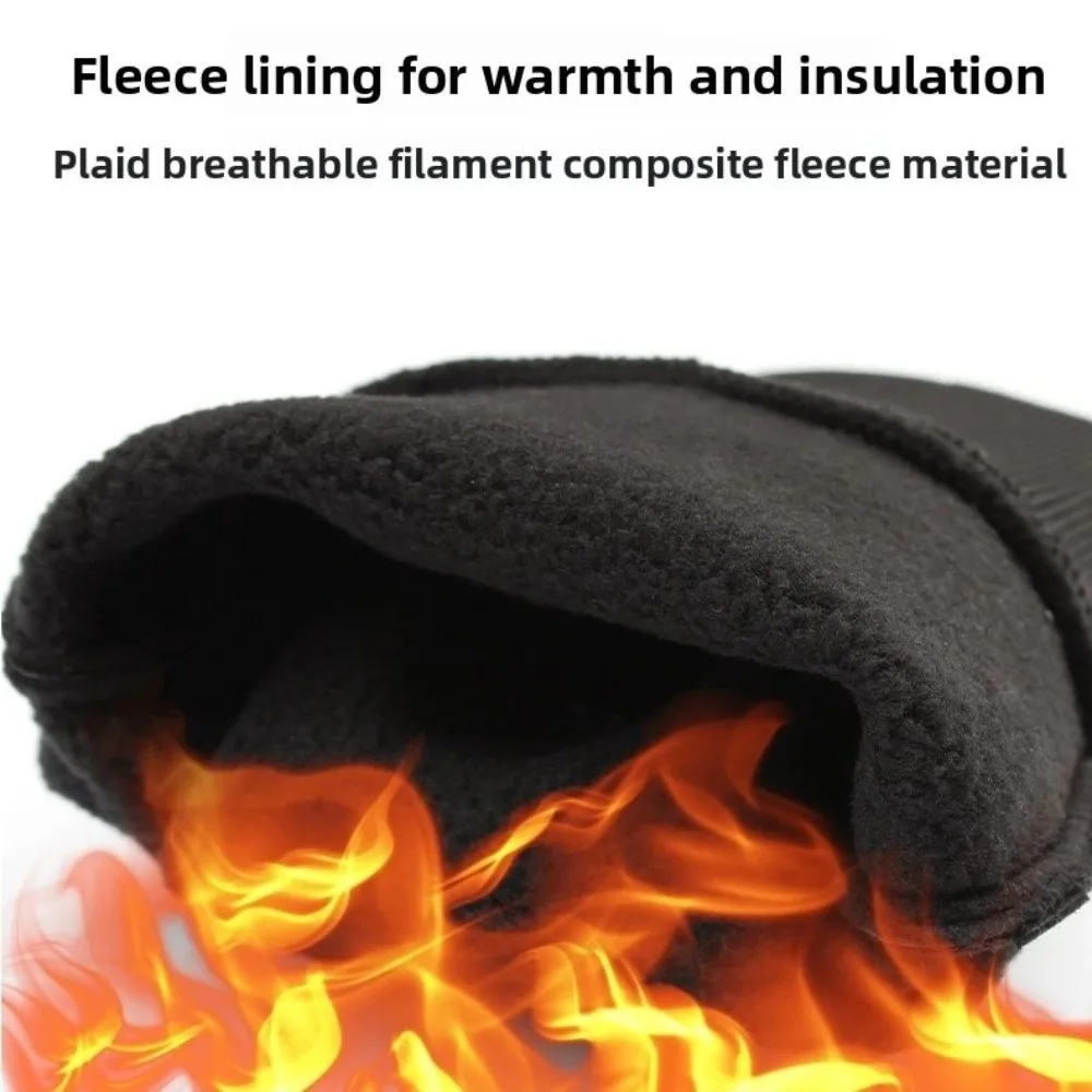 

Модные водонепроницаемые мужские перчатки с сенсорным экраном, зимние перчатки с полным пальцем, противоскользящие сохраняющие тепло велосипедные перчатки для мужчин