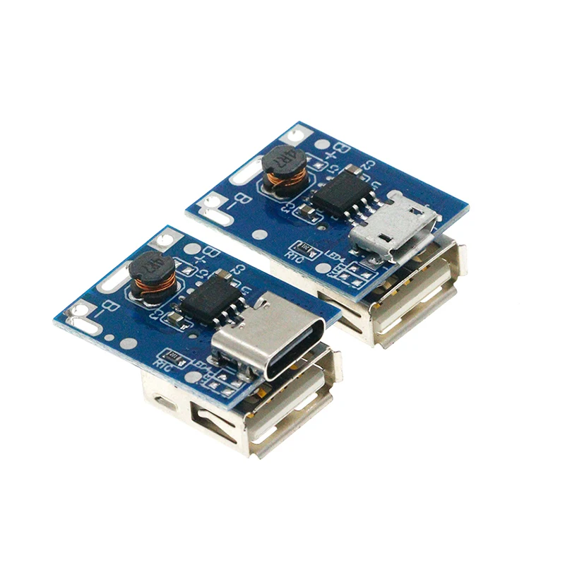 5/10Pcs Lithium battery 3V 3.7V liter 5V 1A boost board mobile power charging treasure motherboard boost charger module DIY