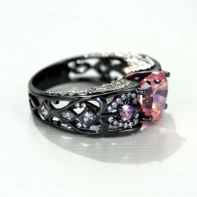 4 Colors Angel Wing Heart Shaped Ring