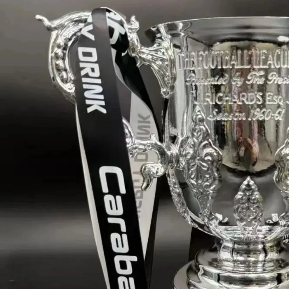 Resin 42cm European League Cup Trophy Three-handle Champions Sports Trophy Fan Souvenir Replica Ornament Resin