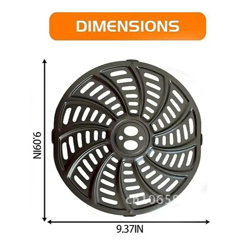 Air Fryer Grill Safe For Gourmia GAF698/GAF686 6QT Air Crisper Pan Plate Dishwasher Nonstick Grill Tray
