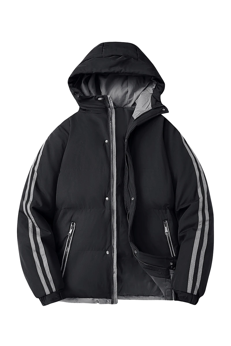 شحن مجاني سترة شتوية بقلنسوة للرجال معطف مبطن من القطن السميك لعشاق الزوجين سترة خارجية مقاومة للرياح ملابس سميكة دافئة